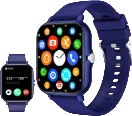 Smart Watch – Bluetooth Calling, Fitness Tracker (Black & Blue)