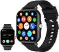 Smart Watch – Bluetooth Calling, Fitness Tracker (Black & Blue)