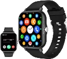 Smart Watch – Bluetooth Calling, Fitness Tracker (Black & Blue)