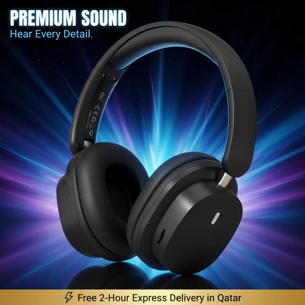 Wireless Headphones – 50H Battery, Low Latency, Noise Cancelling