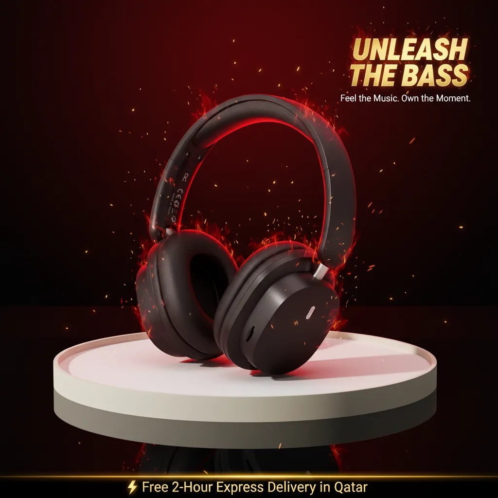Wireless Headphones – 50H Battery, Low Latency, Noise Cancelling