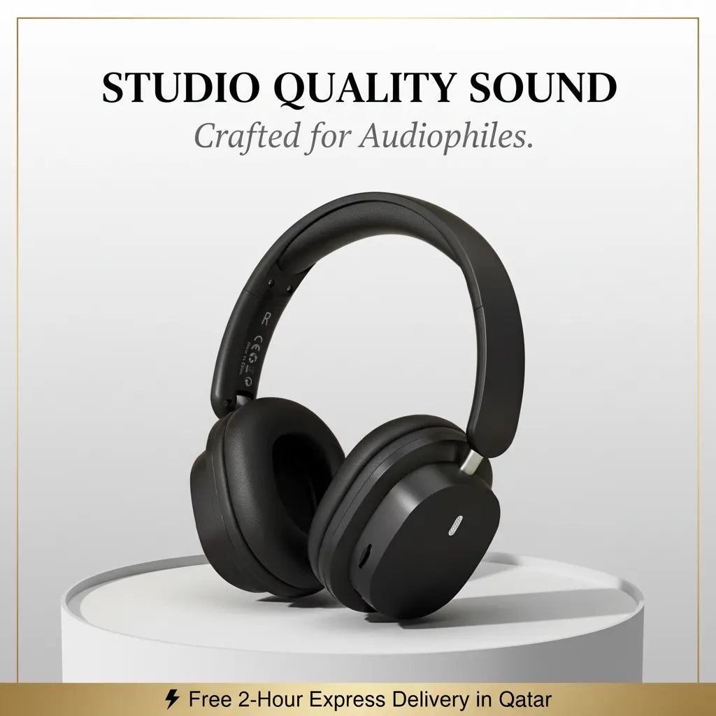 Wireless Headphones – 50H Battery, Low Latency, Noise Cancelling